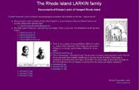 image of Larkin family page